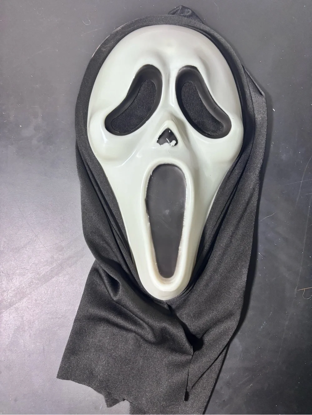 White & Black Scream-Style Kids Costume Mask